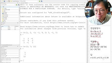 연립방정식 매트랩 GNU Octave