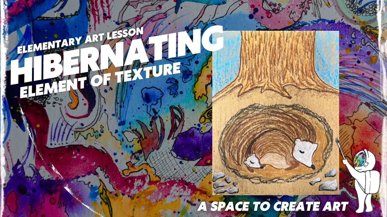 Hibernating Under a Tree | Texture Art Lesson (Grades 4–5)