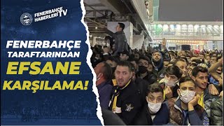 Fenerbahçeli Taraftarlardan Fenerbahçe Kafilesine Sabiha Gökçen Havalimanı'nda Coşkulu Karşılama!