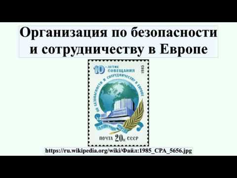 Организация по безопасности и сотрудничеству в Европе