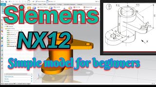 Siemens NX12 simple model for beginners #nxcad #nxcam#seimens#hmc#shorts #cncdesign#vmc  #ugdrawing