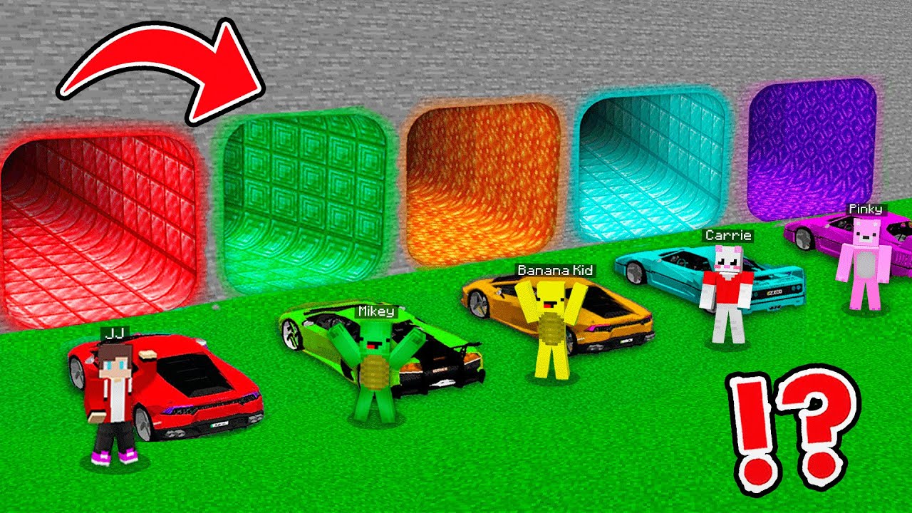 What will HAPPEN TO JJ and MIKEY SUPER CARS IN SECRET TUNNELS WITH TRAPS in Minecraft ?