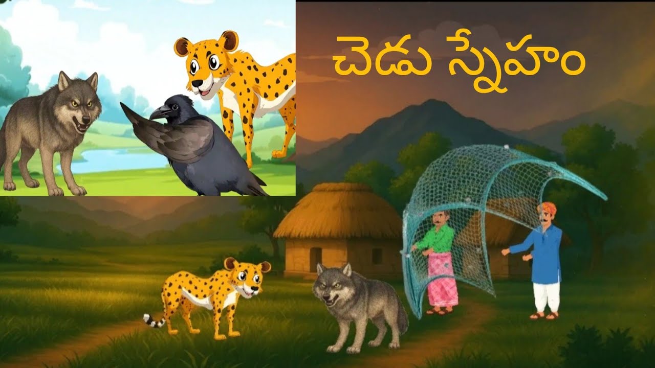 చేడు స్నేహం అంత మంచిది కాదు|youtube |thelugu videos |nithi kathalu|cartoon |animeson |thelugucartoun