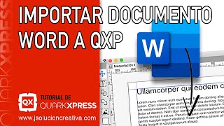 Importar WORD a QUARKXPRESS respetando todos los formatos del archivo