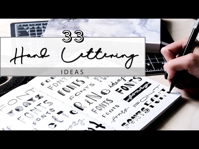 33 EASY HAND LETTERING IDEAS! How To Be Creative In Your Bullet Journal