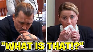 Amber Heard Caught SNIFFING 'Something' During Court!