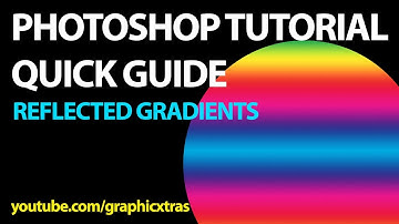 Photoshop : How to use Reflected gradient style quick guide tutorial (gradient tool)