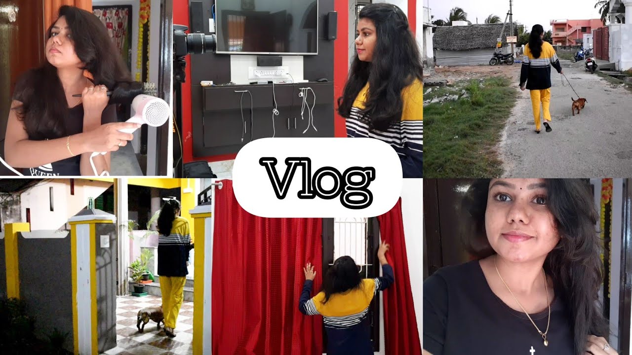 Vlog - A day in my life | shoot day vlog | relaxing evening walk - YouTube