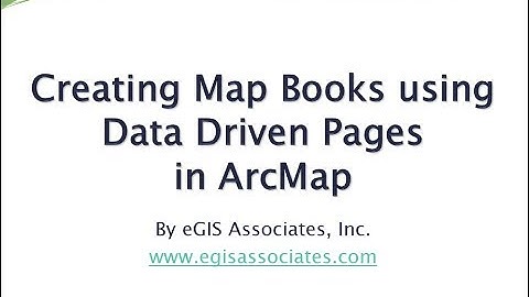 ArcMap-datagestuurde pagina