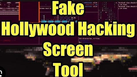 Hollywood linux: make screen as like Hollywood movie hacking scene