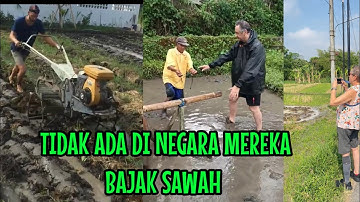 Bule Tidak Percaya Masih Lihat Bajak Manual