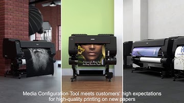 The Canon imagePROGRAF Media Configuration Tool