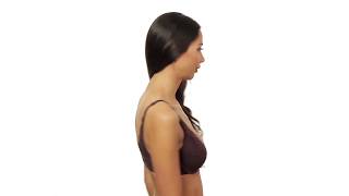 Truffles Moulded Cup Plunge Lace Bra - 360 View screenshot 4