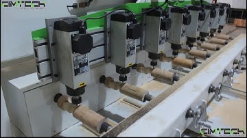 4 axis Wood Horse Engraving CNC Router machineMultiple heads 3D Woodworking CNC Router