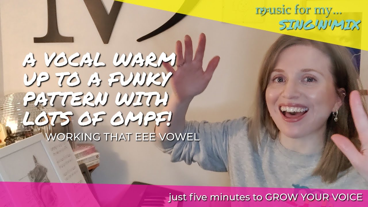 A funky yet simple melodic pattern vocal warm up on the eee vowel ...
