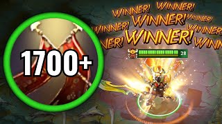 Giant Ring + Arcane Blink Legion Commander 58Kills with 1700+ Victory Damage Bonus Dota 2