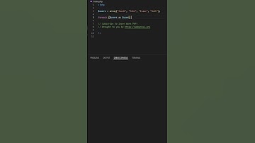 PHP Tricks & Tips | Foreach