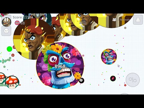 CRAZY DESTROYING TEAMS AGARIO MOBILE