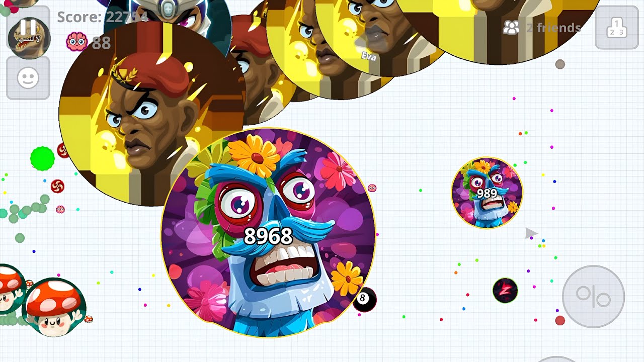 CRAZY DESTROYING TEAMS (AGARIO MOBILE 