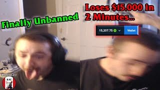 BossmanJack Unbanned From Kick, Loses $15,000 in 2 Minutes