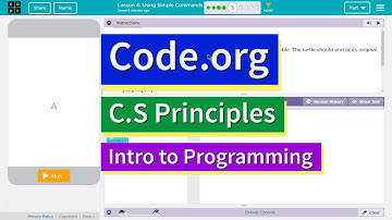 Using Simple Commands Lesson 4.5 Tutorial with Answers Code.org CS Principles