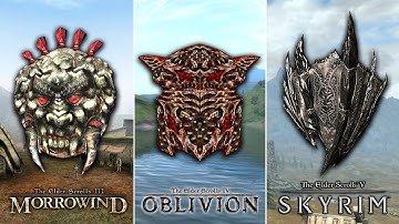 Morrowind vs. Oblivion vs. Skyrim - Shields Comparison