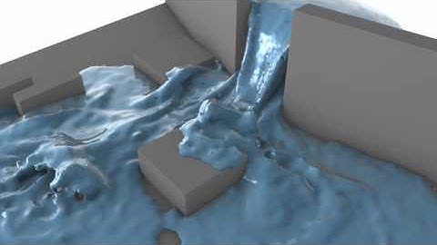 Test fluid sim with blender 2.54