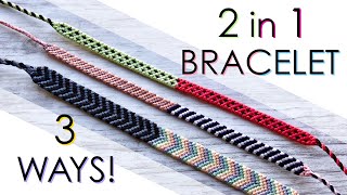 2 in 1 Friendship Bracelet Technique