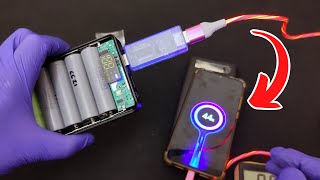 Power Bank Case For Removable Batteries 18650 X 8. Qc3.0 Quick Charge Battery