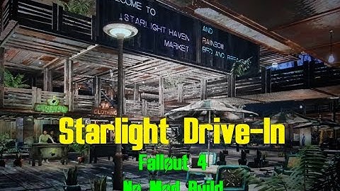 Starlight Drive-In Fallout 4 Settlement No Mod Build PS4