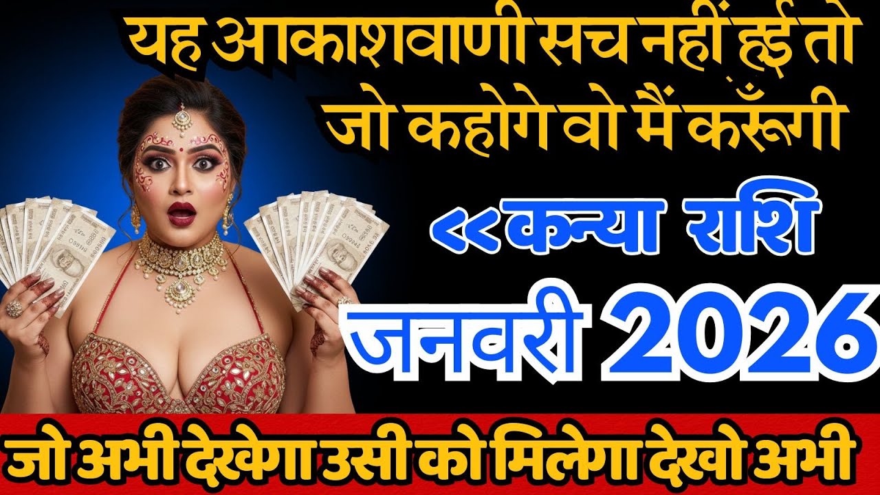 कन्या राशि जनवरी 2026 यह आकाशवाणी सच नहीं हुई तो जो कहोगे वो मैं करूँगी   Kanya Rashi KanyaGuruMaata