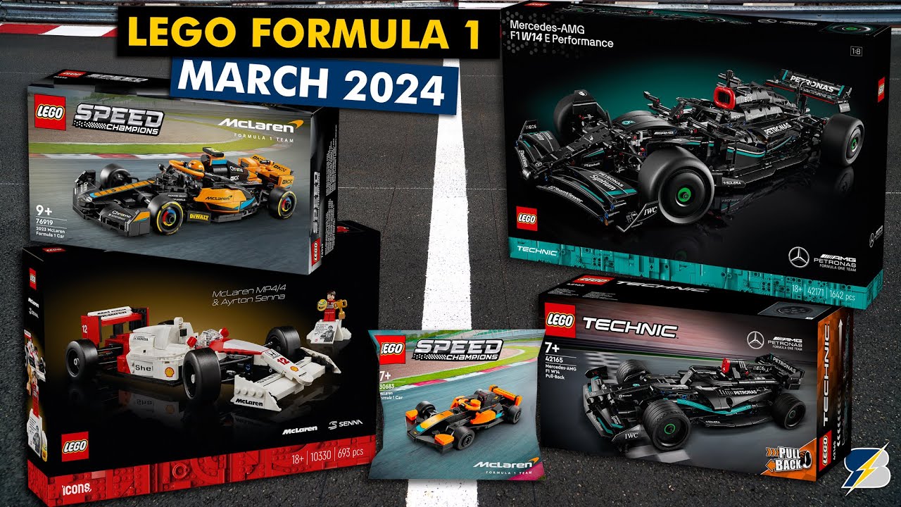 LEGO Formula 1 March Madness in 2024 - Senna's McLaren, Technic & Speed  Champions F1 cars revealed! 