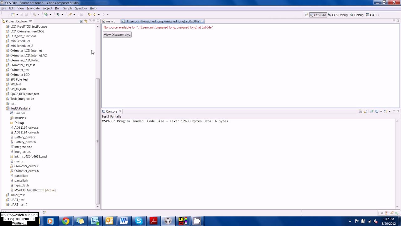 Code Composer Studio issue - YouTube