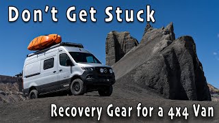 Offroad Recovery Gear for 4x4 Overland Vans  Don't get stuck... for long.