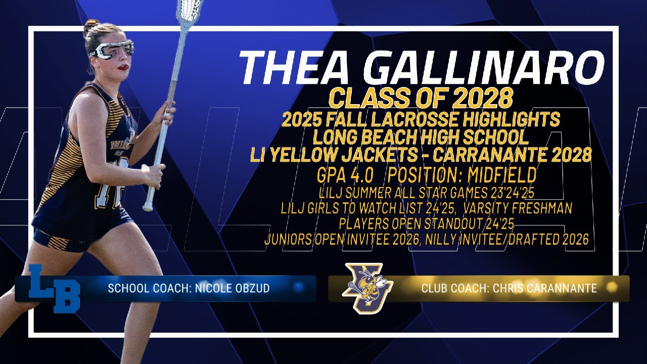 Thea Gallinaro - 2025 Fall Lacrosse Highlights