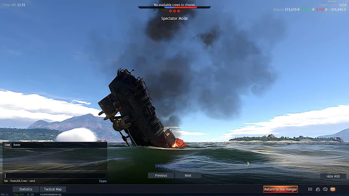 War Thunder Naval Ships : USA Navy,  PT-810, Ashville class ,Fletcher type destroyer