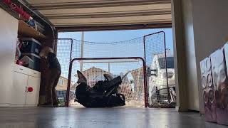 Fatherson Garage Hockey Hasek Save