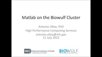 Matlab on the Biowulf Cluster