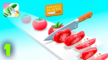 Perfect Slices Gameplay -  All Levels Walkthrough Part 1 (Android, iOS)