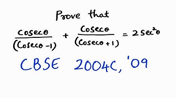 Prove that cosec@/(cosec@-1) + cosec@(cosec@+1) =2sec^2@.