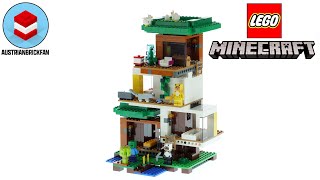 LEGO Minecraft 21174 The Modern Treehouse - LEGO Speed Build Review