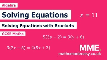 Algebra - Solving Equations (Video 2)