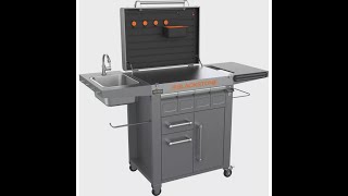 Blackstone storage and prep cart assembly part 1 of 3