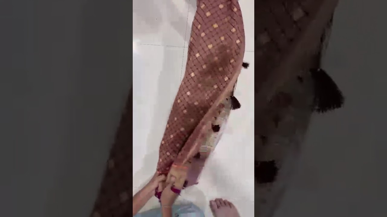 Soft Gaji Silk Position Pashmina Saree