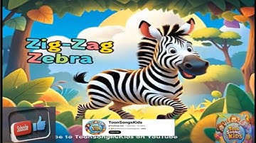 Zig-Zag Zebra 🦓 | Jungle Dance Song for Kids | ToonsongKids Originals