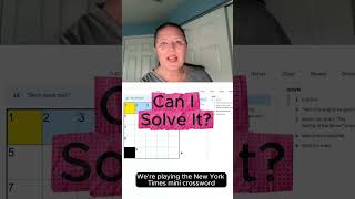 Can I Solve It NYT Mini Crossword Sept 23  #nytgames #minicrossword #CanISolveIt #crosswordpuzzle