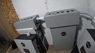Installing additional batteries and inverters for the three phase system