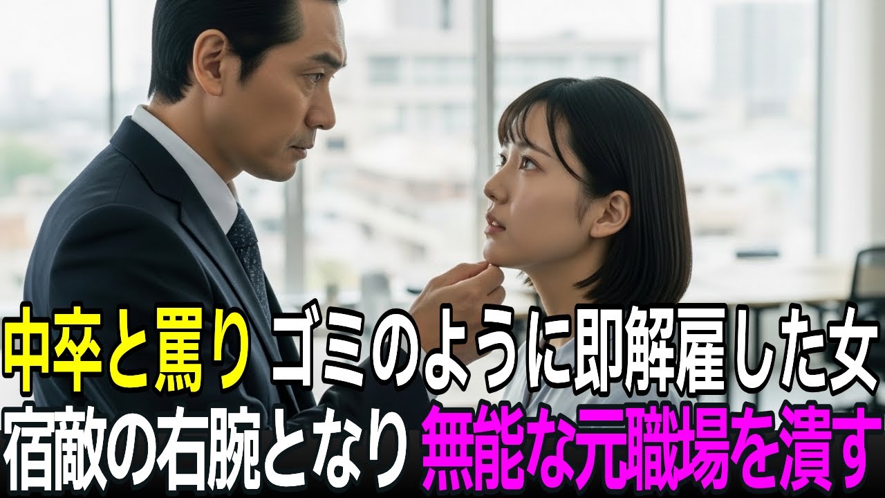 「中卒はクビだ！」女性の正体を知らない無能社長→「わかりました」と去った彼女がライバル会社へ電撃転職した結果…ｗ