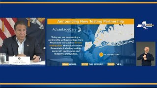 NYS Governor Andrew Coumo Announces State Partnership with ACPNY to Expand Testing