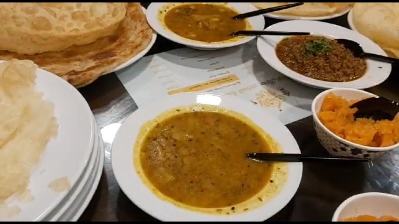 Desi Nashta Indian Pakistani Review | Poori | Channa| Lassi | Halwa | Keema | Paratha | Lively Cooking